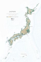 Japan Fine Art Print Map